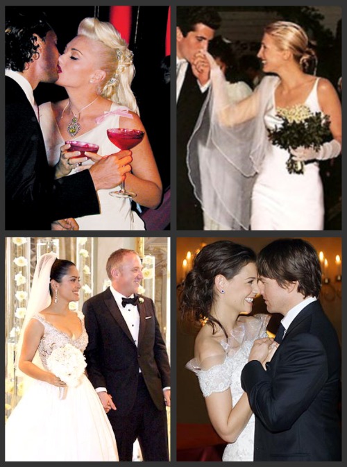 take your pick from these celebrity wedding day up and downdos