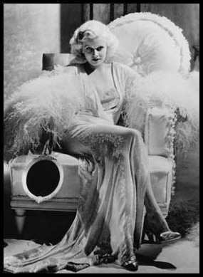 Jean Harlow in cape