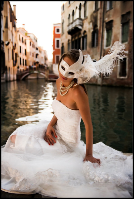Masked Bride in Venice