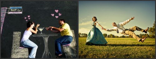 A DIY photo shoot (left) and Jeremy Lawson (right)