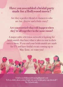 Bridesmaid Flyer