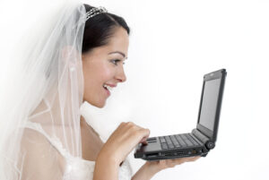 Just Married Checking Computer