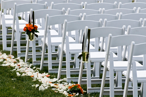 Wedding ceremony chairs