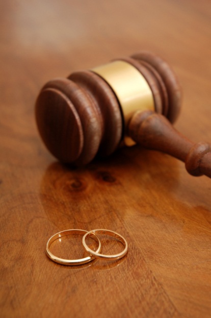 Wedding Rings and Gavel